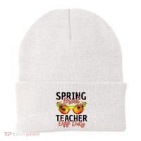 Last Day Of School Spring Break Teacher Off Duty Beanie thumb 0