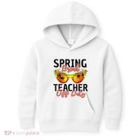 Last Day Of School Spring Break Teacher Off Duty Kids Hoodie thumb 0