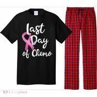 Last Day Of Chemo Pink Funny Breast Cancer Survivor Pajama Set thumb 0