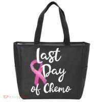 Last Day Of Chemo Pink Funny Breast Cancer Survivor Tote Bag thumb 0
