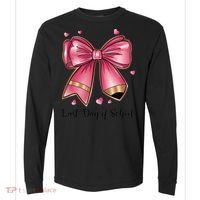 Last Day Of School Coquette Bow Teachers Graduatio Comfort Colors Heavyweight Long Sleeve T-Shirt thumb 0