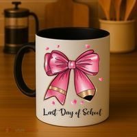 Last Day Of School Coquette Bow Teachers Graduatio Coffee Mug thumb 4