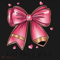 Last Day Of School Coquette Bow Teachers Graduatio Women's Hoodie thumb 2