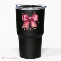 Last Day Of School Coquette Bow Teachers Graduatio Tumbler thumb 0