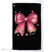 Last Day Of School Coquette Bow Teachers Graduatio Golf Towel thumb 0