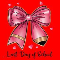 Last Day Of School Coquette Bow Teachers Graduatio Santa Hat thumb 1