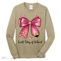 Last Day Of School Coquette Bow Teachers Graduatio Tall Long Sleeve Shirt thumb 0