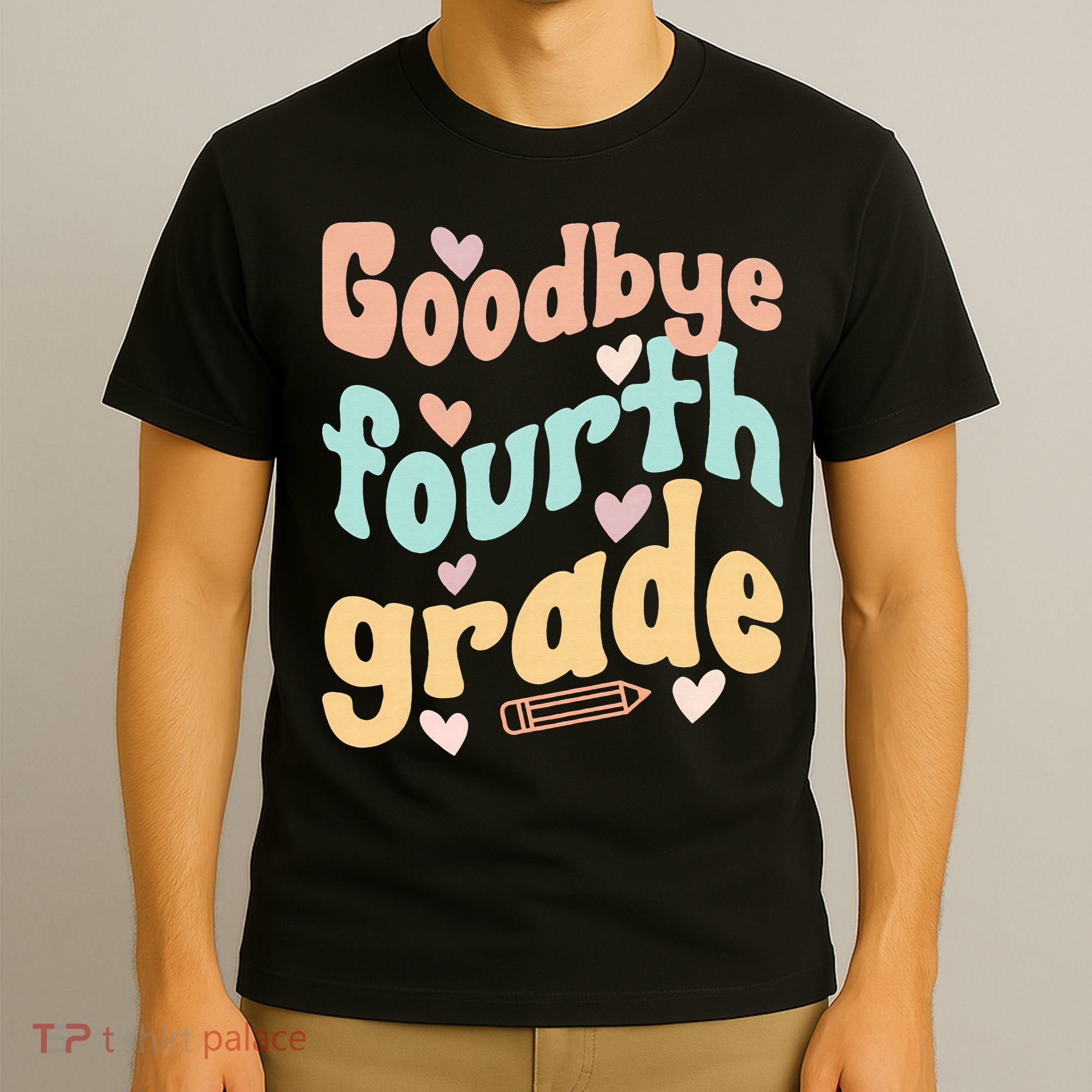 Last Day Of 4th Grade Groovy 4th Grade Last Day Of School T-Shirt