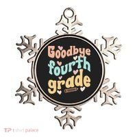 Last Day Of 4th Grade Groovy 4th Grade Last Day Of School Ornament thumb 0