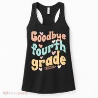 Last Day Of 4th Grade Groovy 4th Grade Last Day Of School Women's Tank Top thumb 0