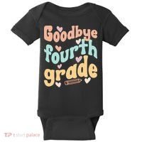 Last Day Of 4th Grade Groovy 4th Grade Last Day Of School Baby Bodysuit thumb 0