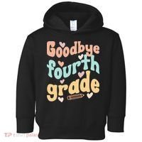 Last Day Of 4th Grade Groovy 4th Grade Last Day Of School Toddler Hoodie thumb 0