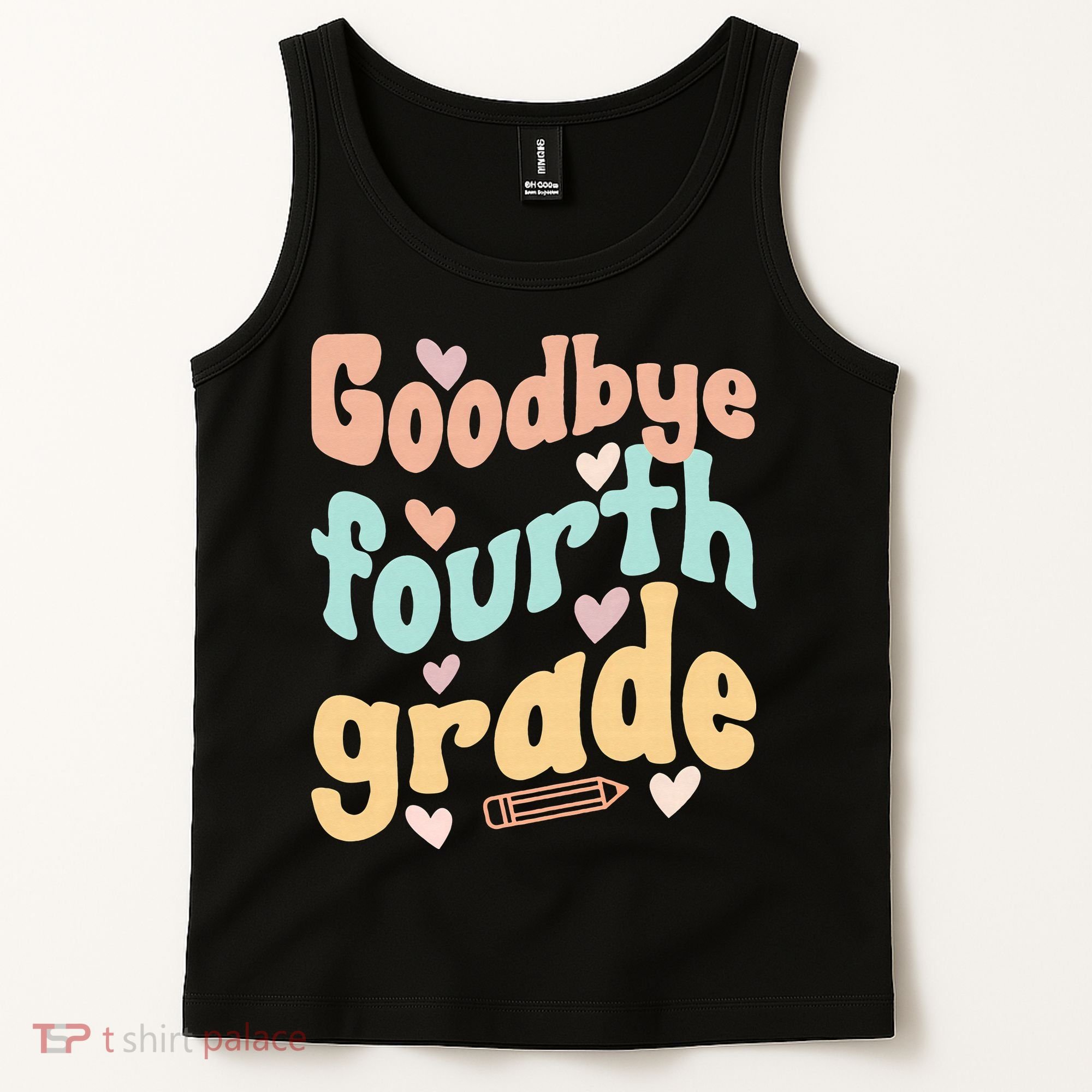Last Day Of 4th Grade Groovy 4th Grade Last Day Of School Tank Top