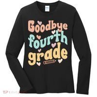 Last Day Of 4th Grade Groovy 4th Grade Last Day Of School Women's Long Sleeve Shirt thumb 0