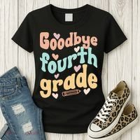 Last Day Of 4th Grade Groovy 4th Grade Last Day Of School Women's T-Shirt thumb 3