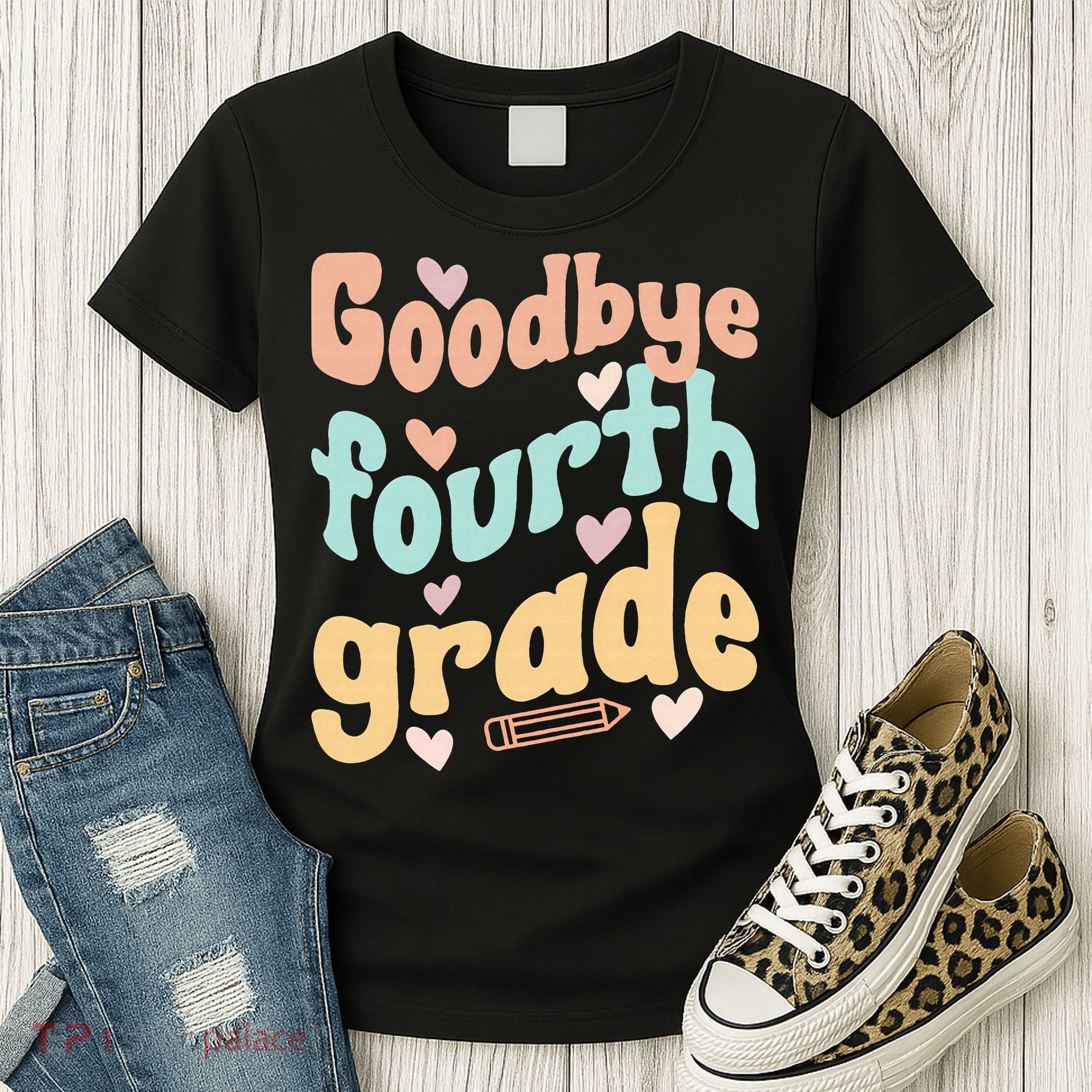 Last Day Of 4th Grade Groovy 4th Grade Last Day Of School Women's T-Shirt