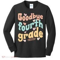 Last Day Of 4th Grade Groovy 4th Grade Last Day Of School Kids Long Sleeve Shirt thumb 0