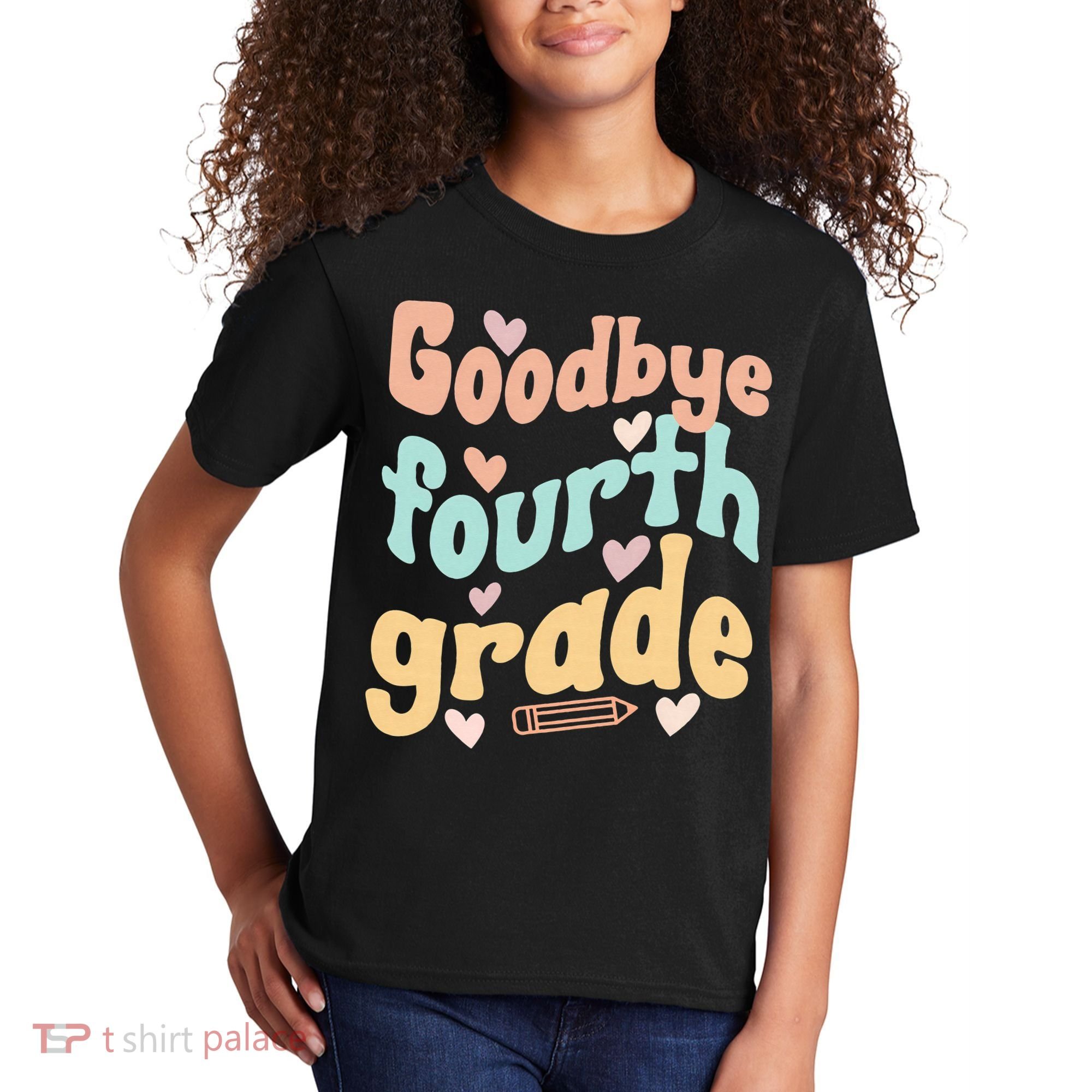 Last Day Of 4th Grade Groovy 4th Grade Last Day Of School Kids T-Shirt
