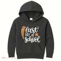 Last Day Of School Graduation Pencil Kids Hoodie thumb 0