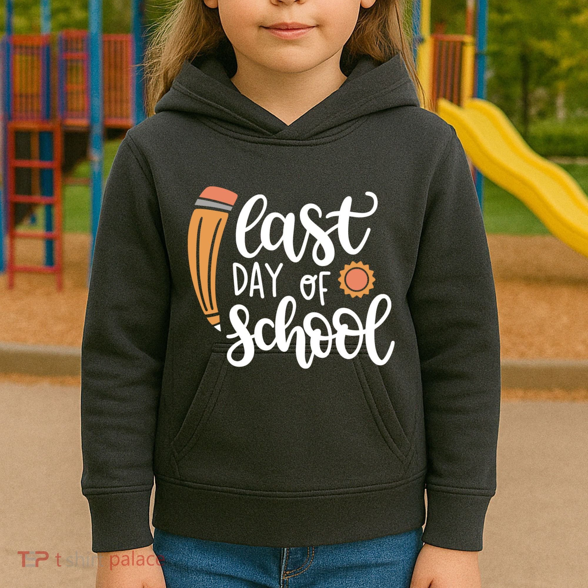 Last Day Of School Graduation Pencil Kids Hoodie