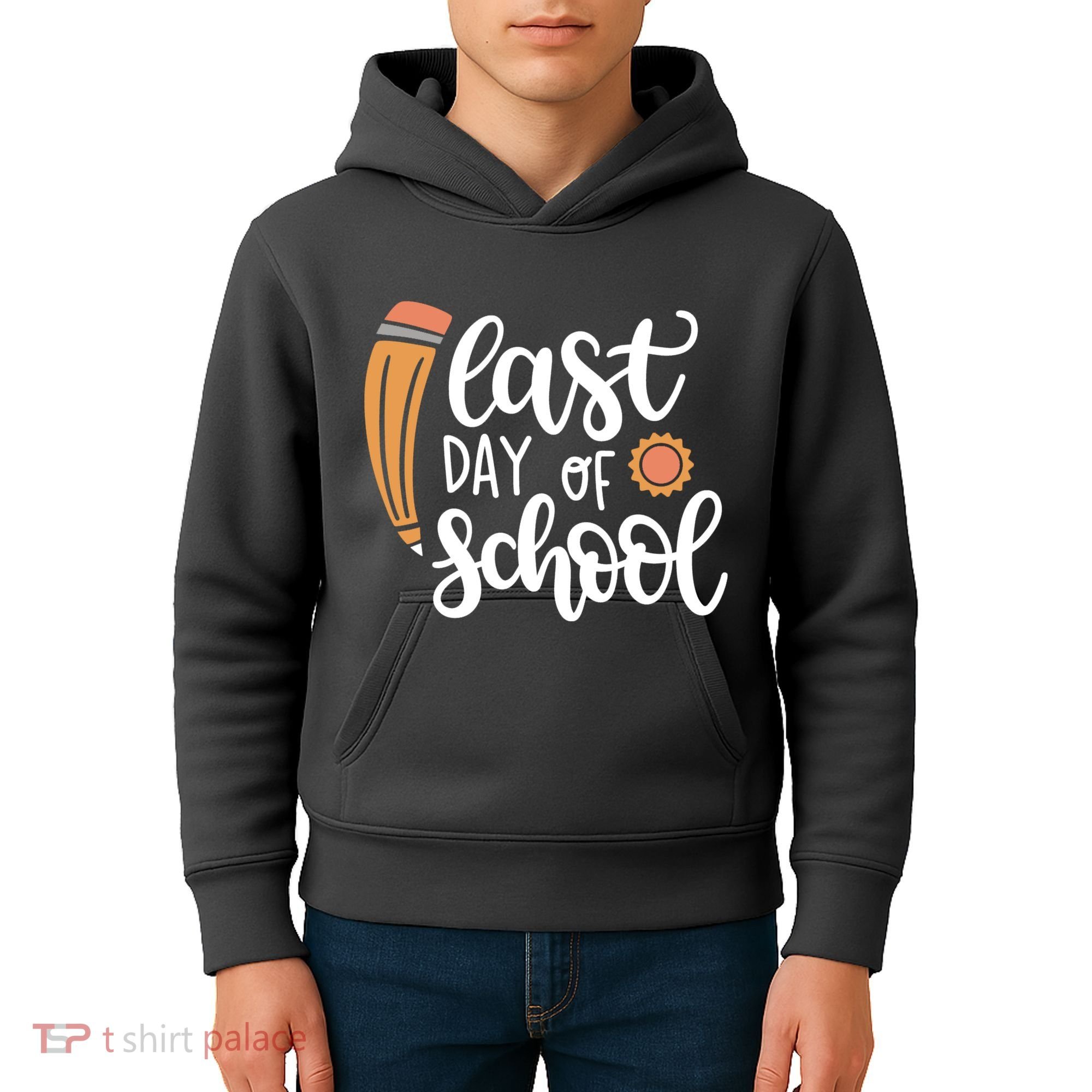 Last Day Of School Graduation Pencil Kids Hoodie