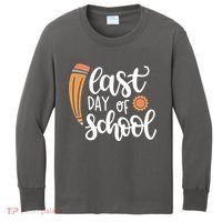 Last Day Of School Graduation Pencil Kids Long Sleeve Shirt thumb 0