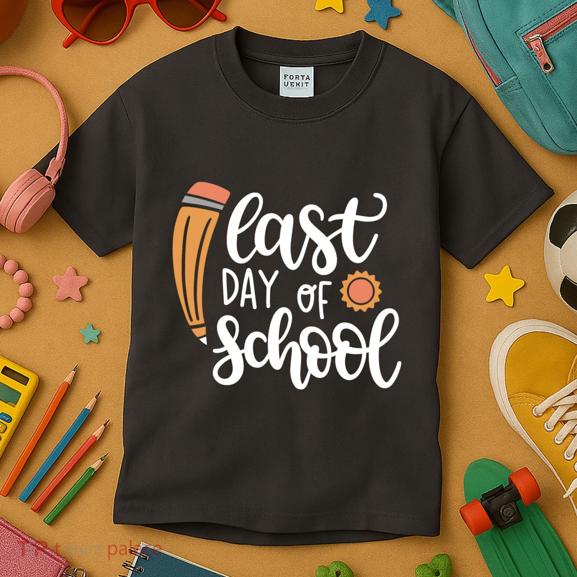 Last Day Of School Graduation Pencil Kids T-Shirt