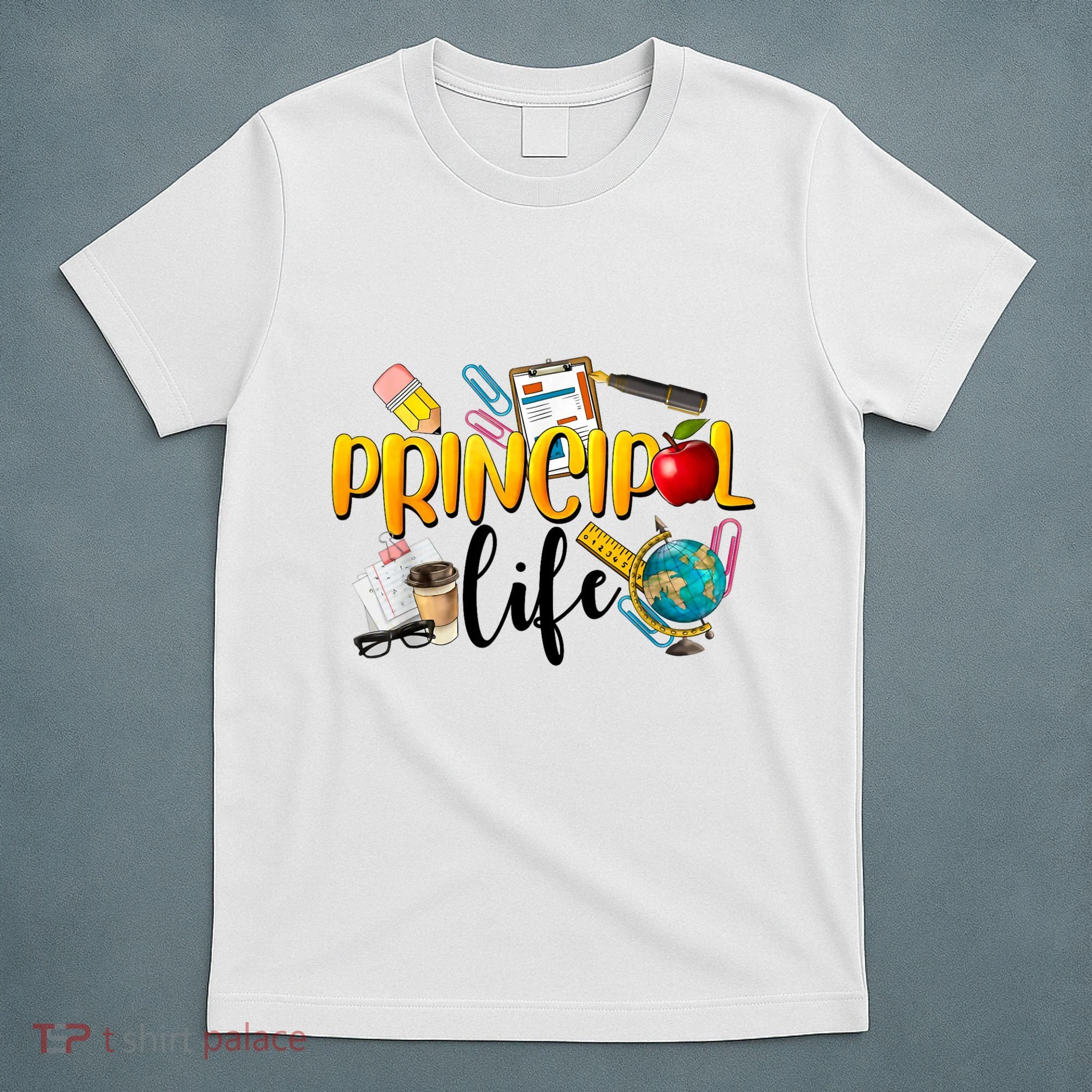 Last Day Of School Principal Life End Of Year Summer Vibes T-Shirt
