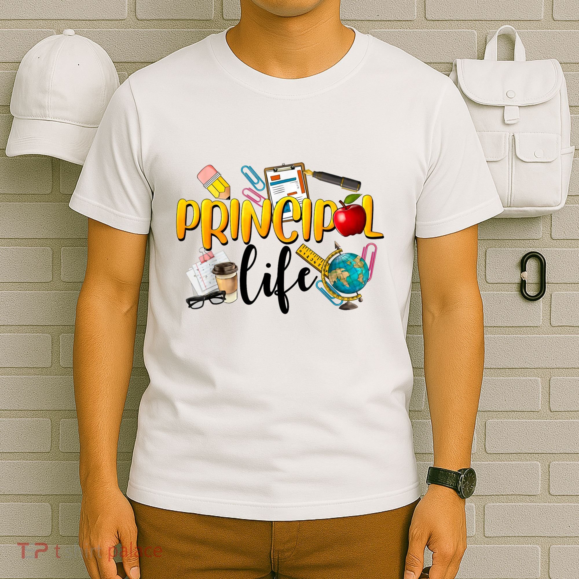 Last Day Of School Principal Life End Of Year Summer Vibes T-Shirt