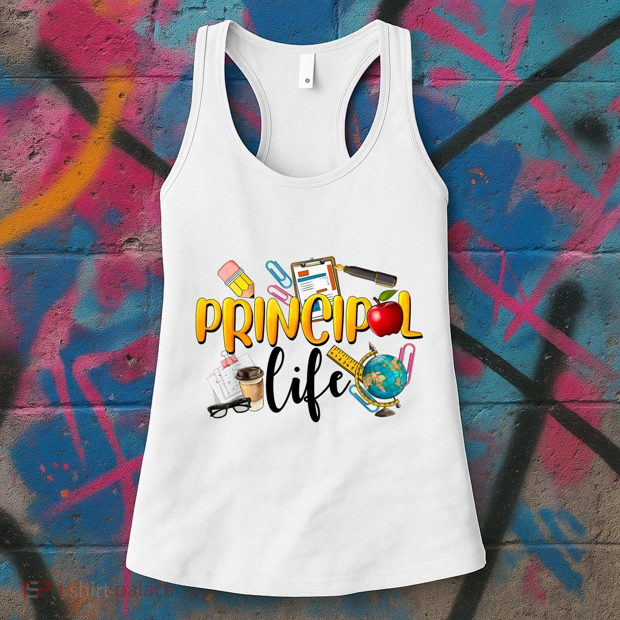 Last Day Of School Principal Life End Of Year Summer Vibes Women's Tank Top