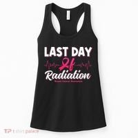 Last Day Of Radiation Heartbeat Breast Cancer Awareness Women's Tank Top thumb 0
