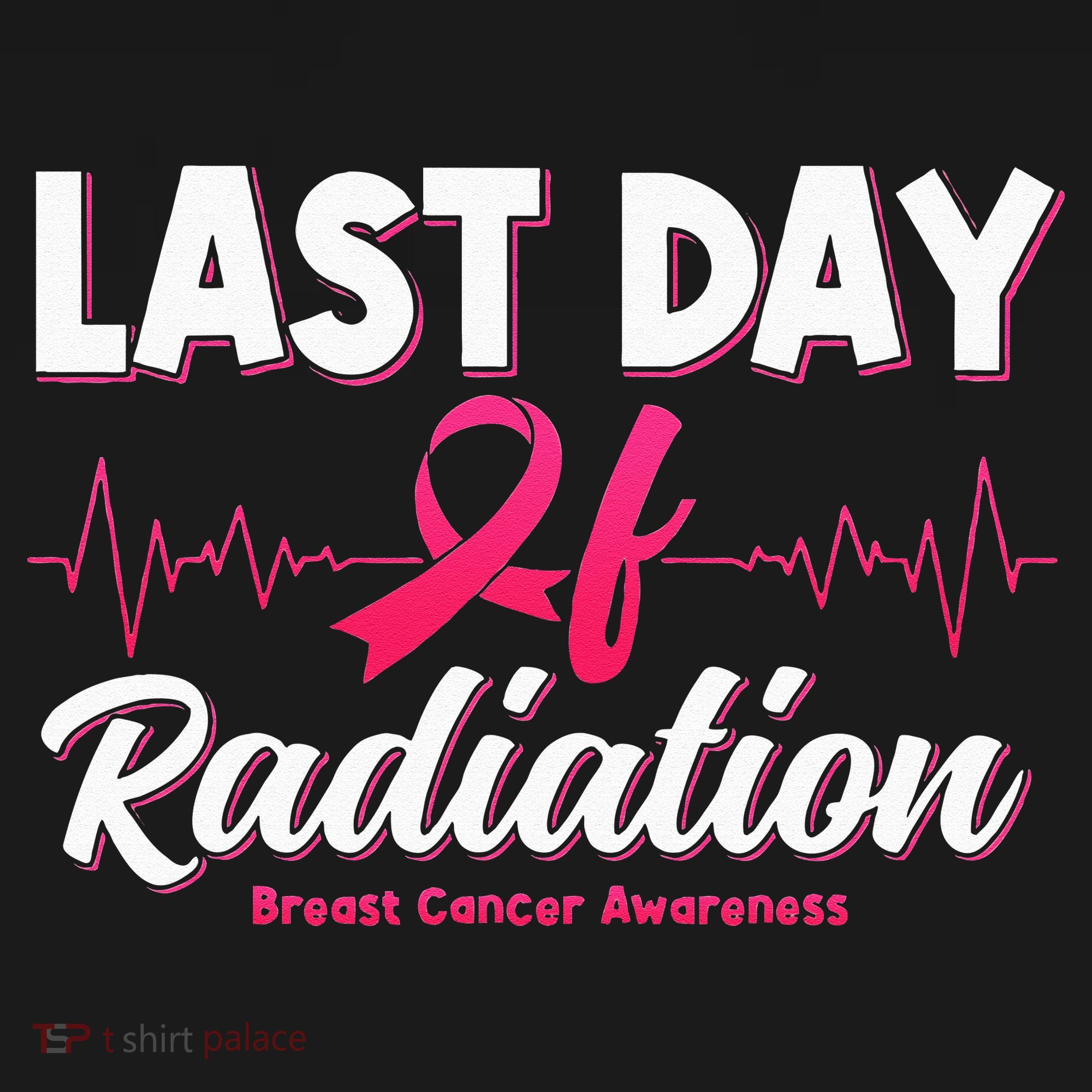 Last Day Of Radiation Heartbeat Breast Cancer Awareness Women's Tank Top
