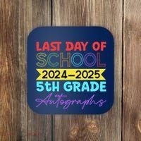 Last Days Of School 20242025 5th Grade Autographs Coaster thumb 0