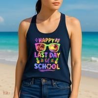 Last Day Of School Schools Out For Summer Teacher  Wo Women's Tank Top thumb 2