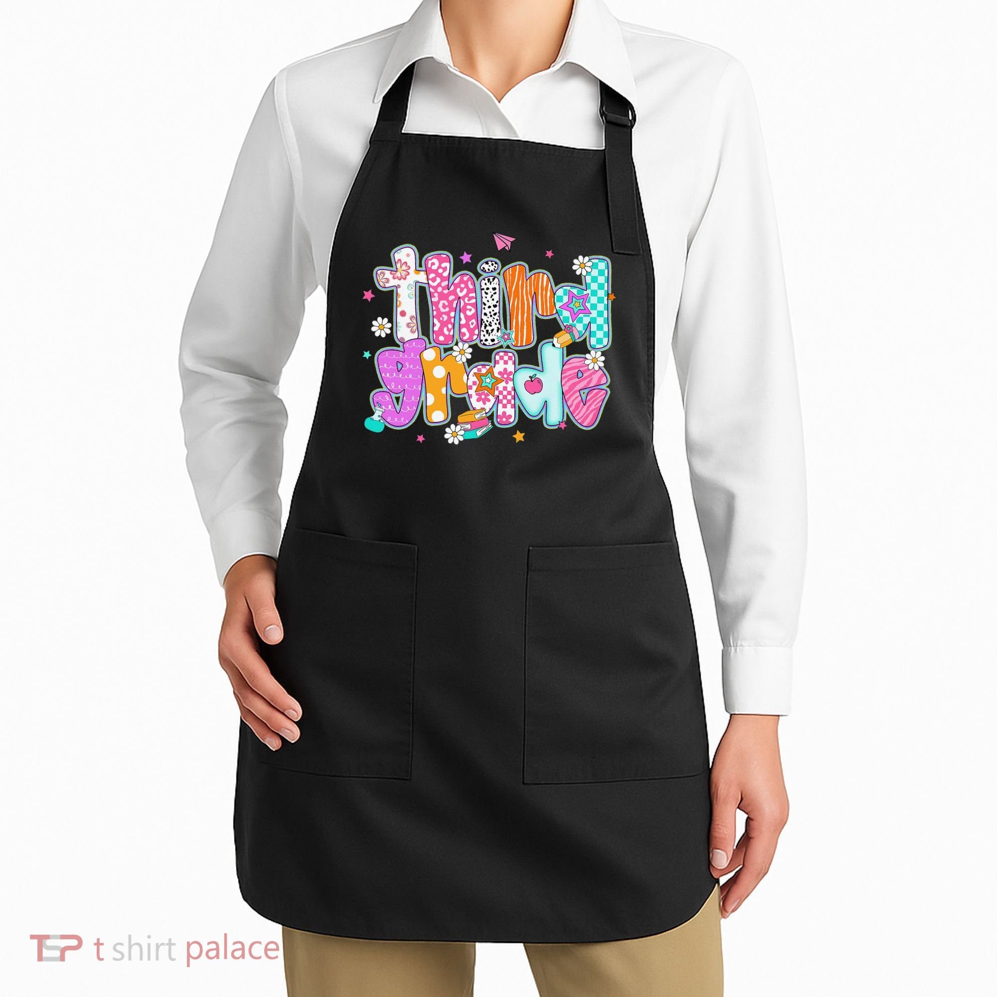 Last Day Of School 3rd Grade Graduation Teacher Student Apron