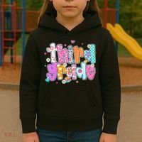 Last Day Of School 3rd Grade Graduation Teacher Student Kids Hoodie thumb 3