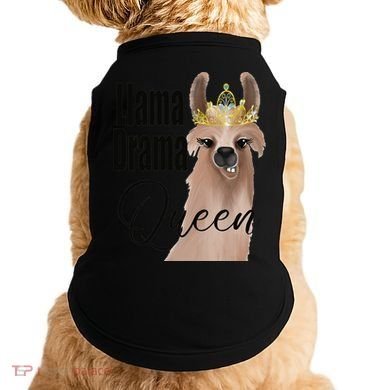 Llama Drama Queen Featuring An Adorable Llama With Crown_1 Gift Doggie Tank