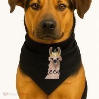 Llama Drama Queen Featuring An Adorable Llama With Crown_1 Gift USA-Made Doggie Bandana thumb 1