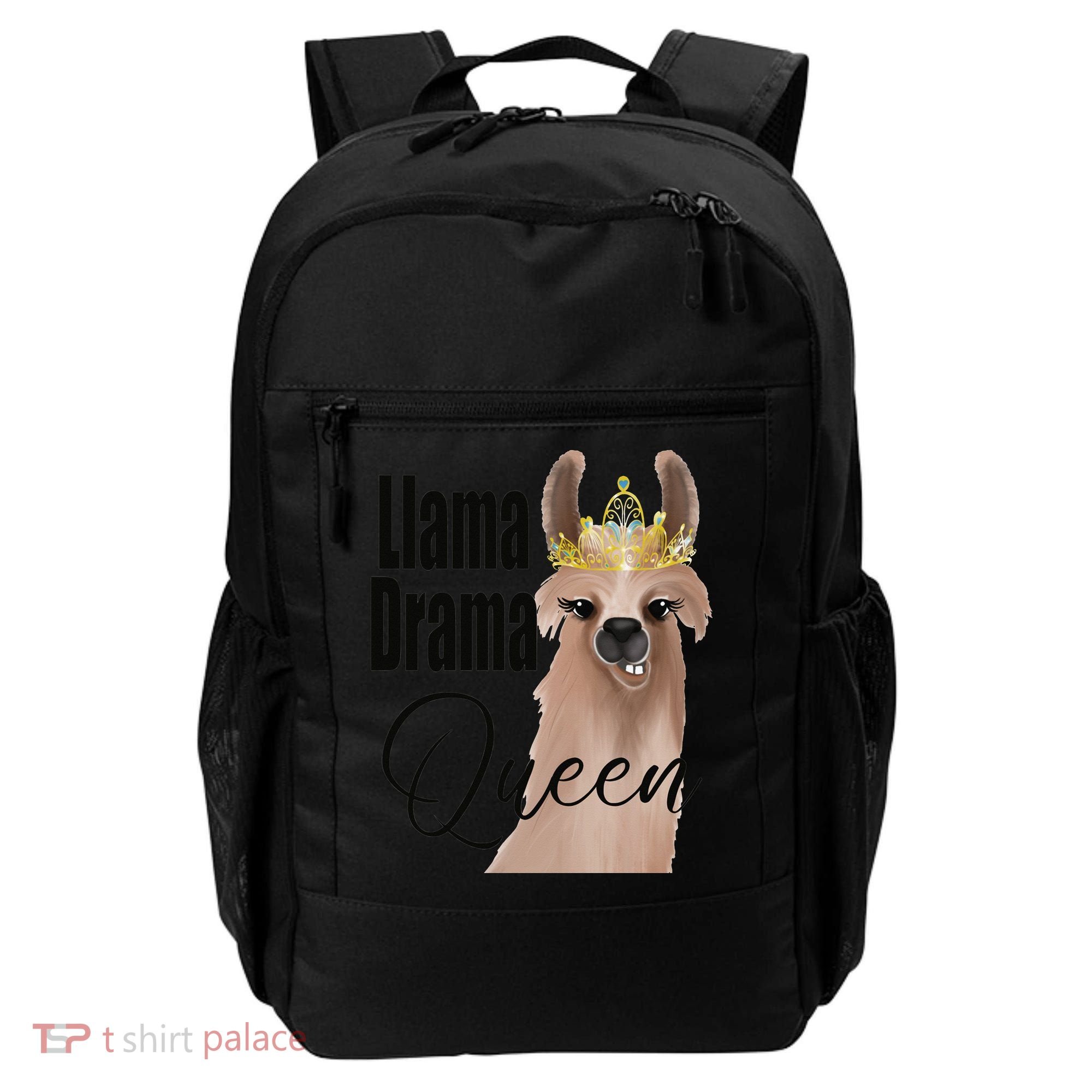 Llama Drama Queen Featuring An Adorable Llama With Crown_1 Gift Backpack