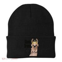 Llama Drama Queen Featuring An Adorable Llama With Crown_1 Gift Beanie thumb 0