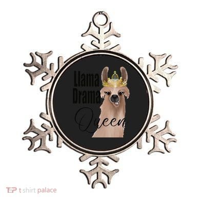 Llama Drama Queen Featuring An Adorable Llama With Crown_1 Gift Ornament