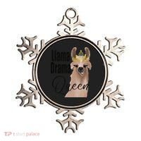 Llama Drama Queen Featuring An Adorable Llama With Crown_1 Gift Ornament thumb 0