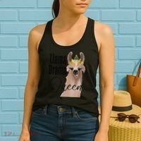 Llama Drama Queen Featuring An Adorable Llama With Crown_1 Gift Women's Tank Top thumb 2