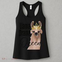 Llama Drama Queen Featuring An Adorable Llama With Crown_1 Gift Women's Tank Top thumb 3
