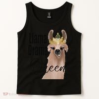 Llama Drama Queen Featuring An Adorable Llama With Crown_1 Gift Tank Top thumb 2