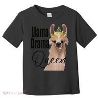 Llama Drama Queen Featuring An Adorable Llama With Crown_1 Gift Toddler T-Shirt thumb 0