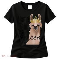 Llama Drama Queen Featuring An Adorable Llama With Crown_1 Gift Women's T-Shirt thumb 0