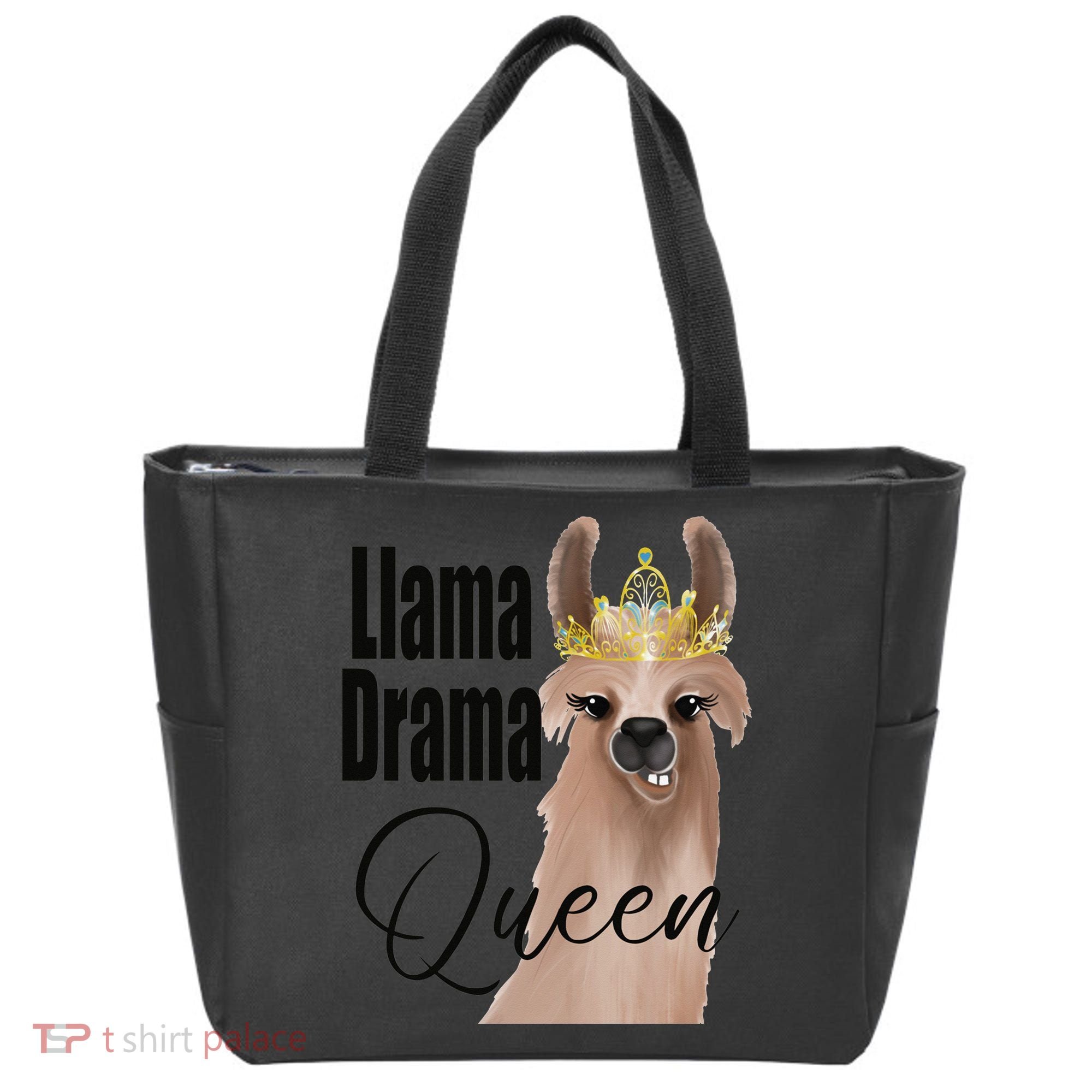 Llama Drama Queen Featuring An Adorable Llama With Crown_1 Gift Tote Bag