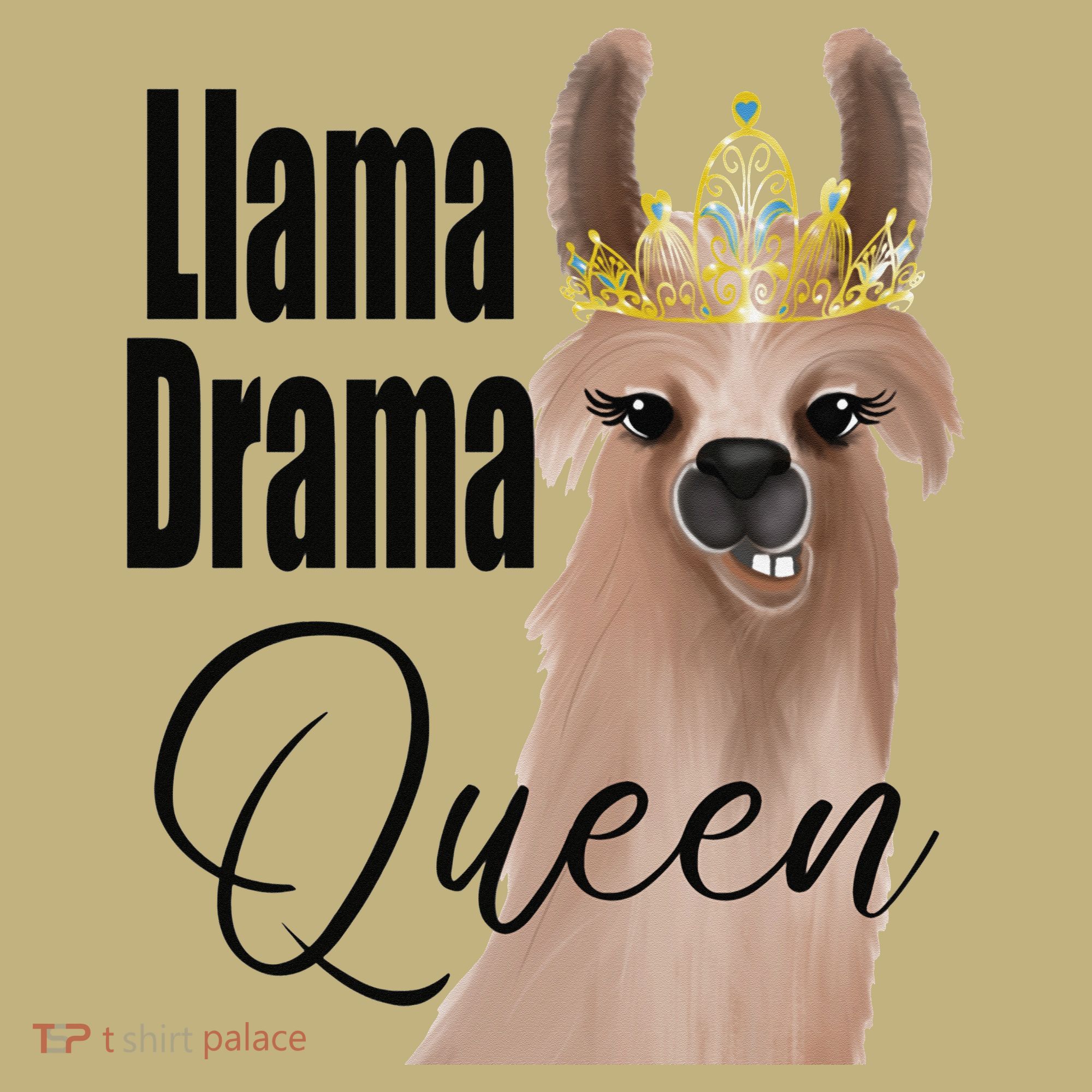 Llama Drama Queen Featuring An Adorable Llama With Crown_1 Gift Sweatshirt