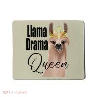 Llama Drama Queen Featuring An Adorable Llama With Crown_1 Gift Mousepad thumb 0